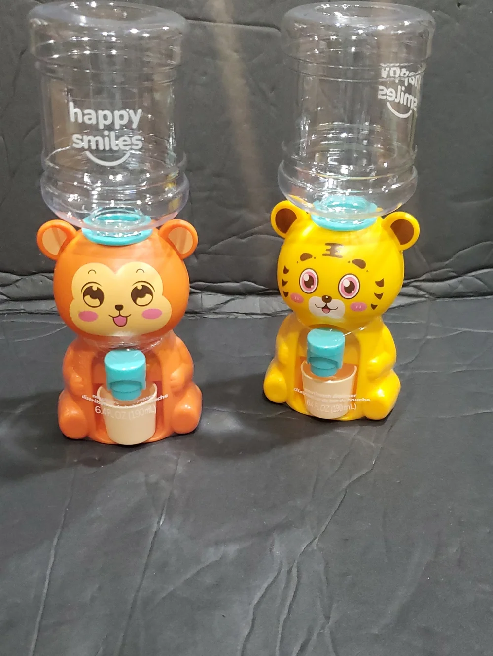 2pack Happy Smiles teddy bear shaped mouthwash dispensers for kids NEW
